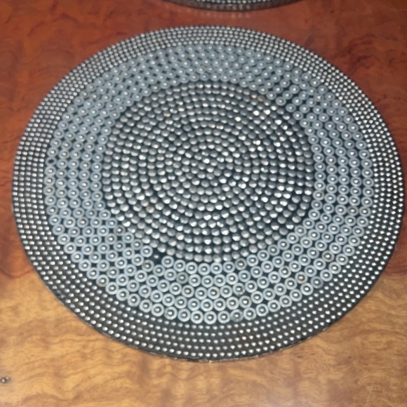 Set of 5 Kim Seybert Metal Grommets Structured Place Mats - Picture 4 of 11